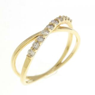 【新品】K18YG ダイヤモンド リング 0.20CT(リング(指輪))