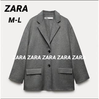 ザラ(ZARA)のZARA　ZW COLLECTION ダブルフェイス ウールブレンド ブレザー(テーラードジャケット)