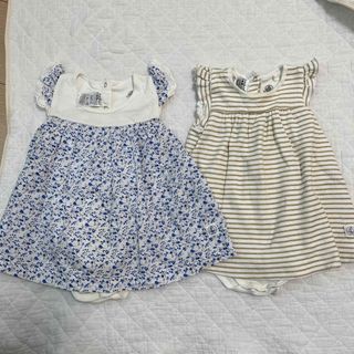 プチバトー(PETIT BATEAU)のPETIT BATEAU  ベビー　カバーオール　6m/67cm(カバーオール)