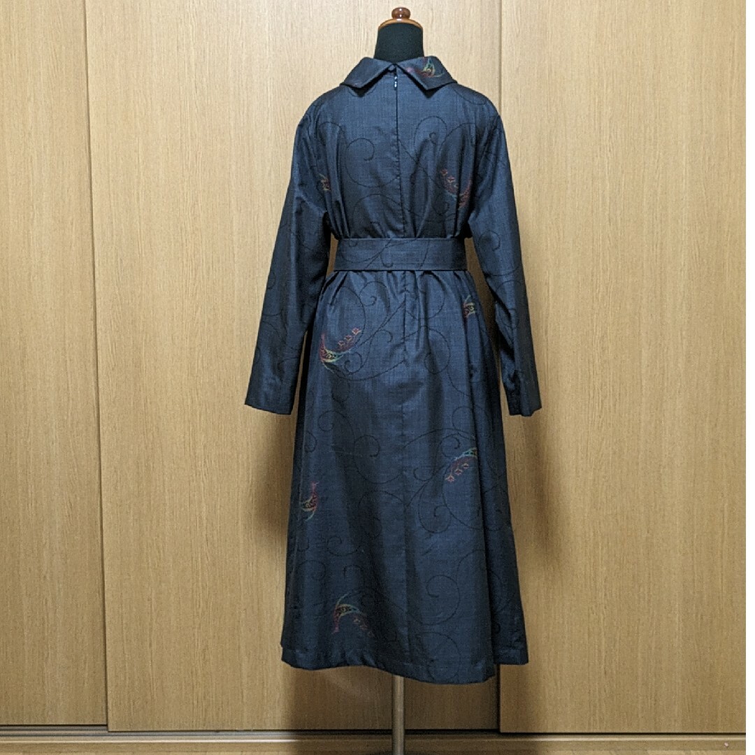 SOLD 着物リメイク ワンピース 大島紬 L〜LLの通販 by Yumi's SOLD 着物リメイク ワンピース 大島紬 L〜LLの通販 by Yumi's