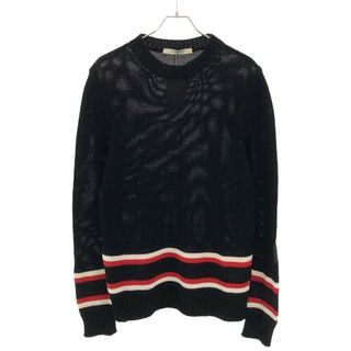 ジバンシィ(GIVENCHY)のGIVENCHY ジバンシィ 16SS スターパッチ コットンローゲージラインニットセーター ブラック XS 16S 7601 511(ニット/セーター)