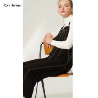 ロンハーマン(Ron Herman)のRon Herman サロペット オールインワン ブラック XS(サロペット/オーバーオール)