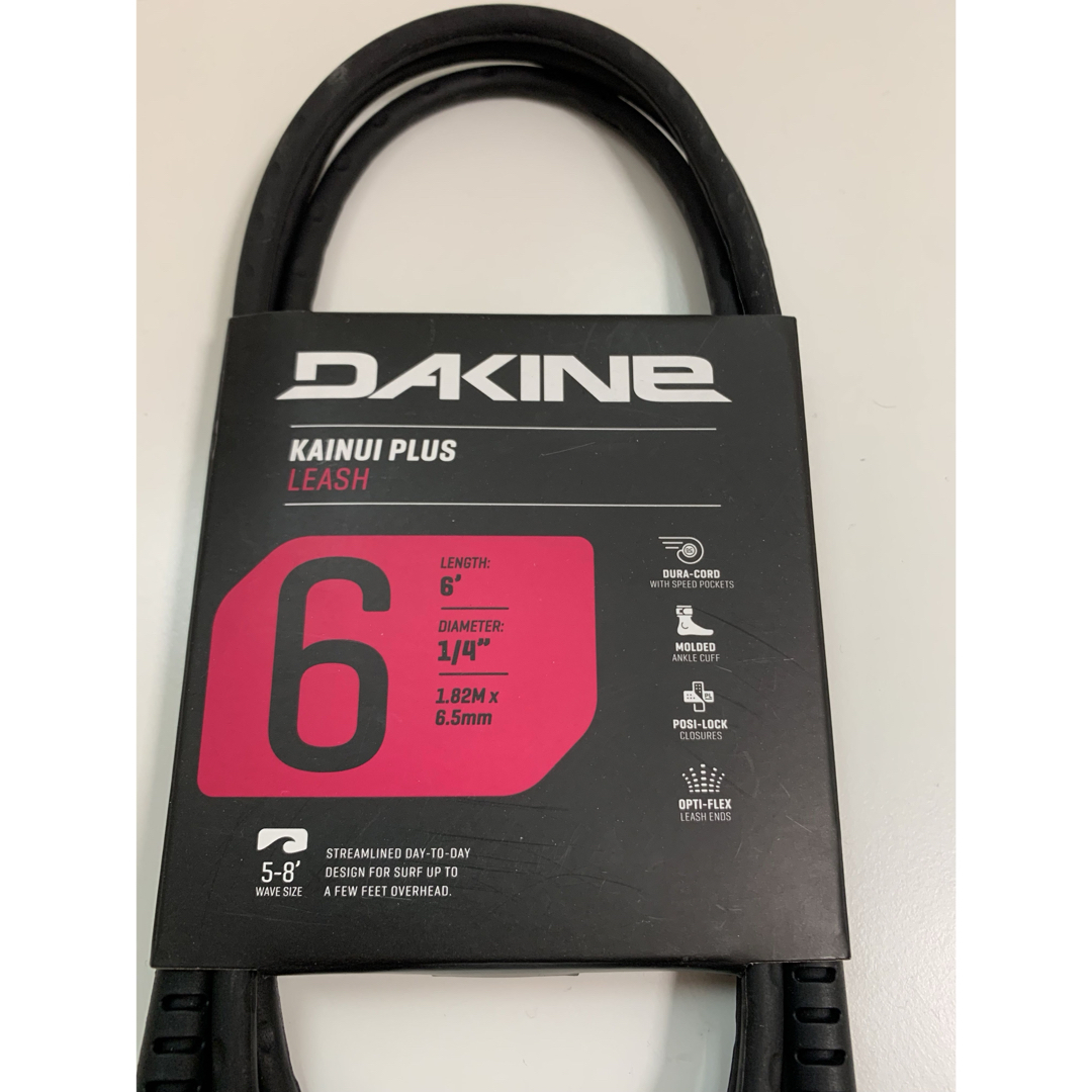 Dakine(ダカイン)の6ft DAKINE ダカイン レギュラー リーシュコード ショート パワーコ スポーツ/アウトドアのスポーツ/アウトドア その他(サーフィン)の商品写真