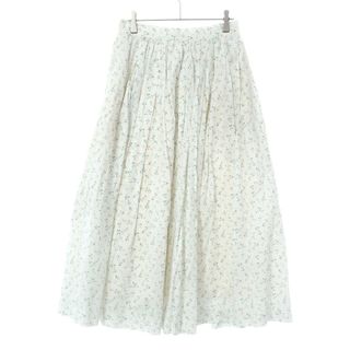 ヤエカ(YAECA)のYAECA WRITE ヤエカ ライト TUCK SKIRT LIBERTY Demi ライトタックリバティスカート  ホワイト M(ロングスカート)