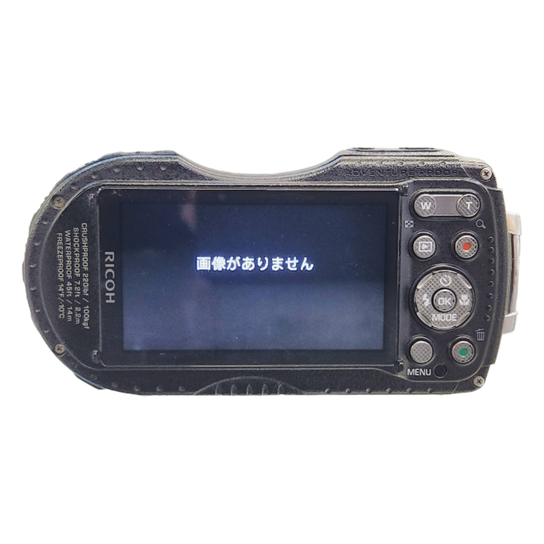 RICOH(リコー)のRICOH コンパクトデジタルカメラ WG-5GPS オレンジ 防水 耐ショック 耐寒 WG-5GPS タフネス アウトドア 中古 T1 スマホ/家電/カメラのカメラ(コンパクトデジタルカメラ)の商品写真
