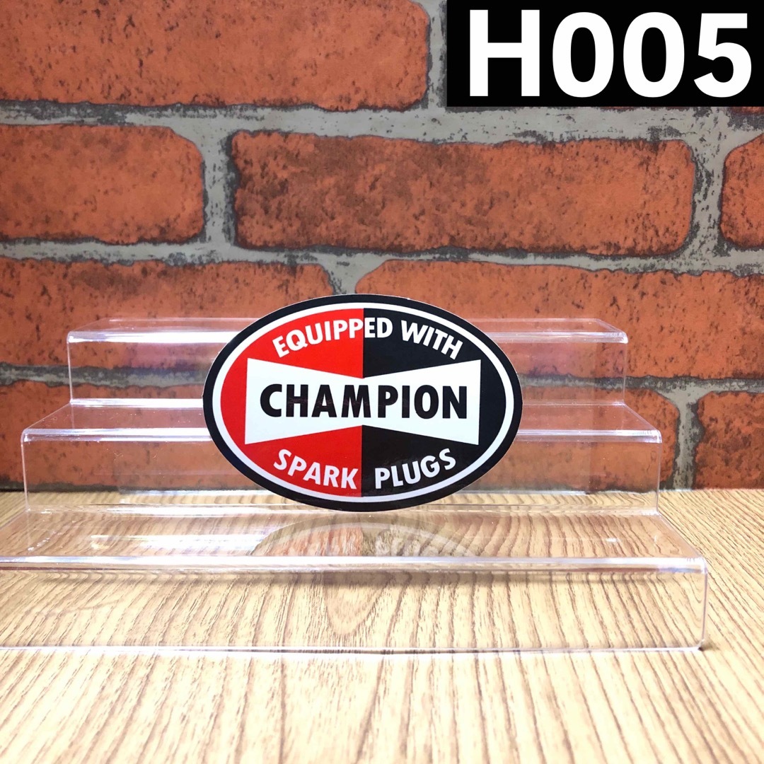 【H005】 CHAMPION チャンピオン ステッカー【匿名発送 】 自動車/バイクの自動車(車外アクセサリ)の商品写真