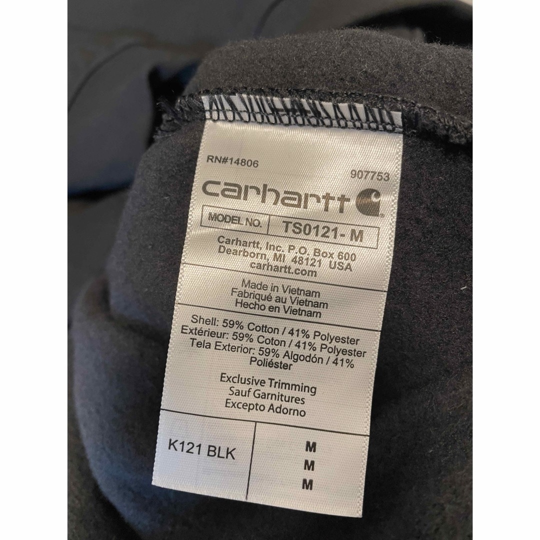 carhartt(カーハート)の【美品】カーハート⭐︎スウェット⭐︎パーカー⭐︎ブラック メンズのトップス(パーカー)の商品写真