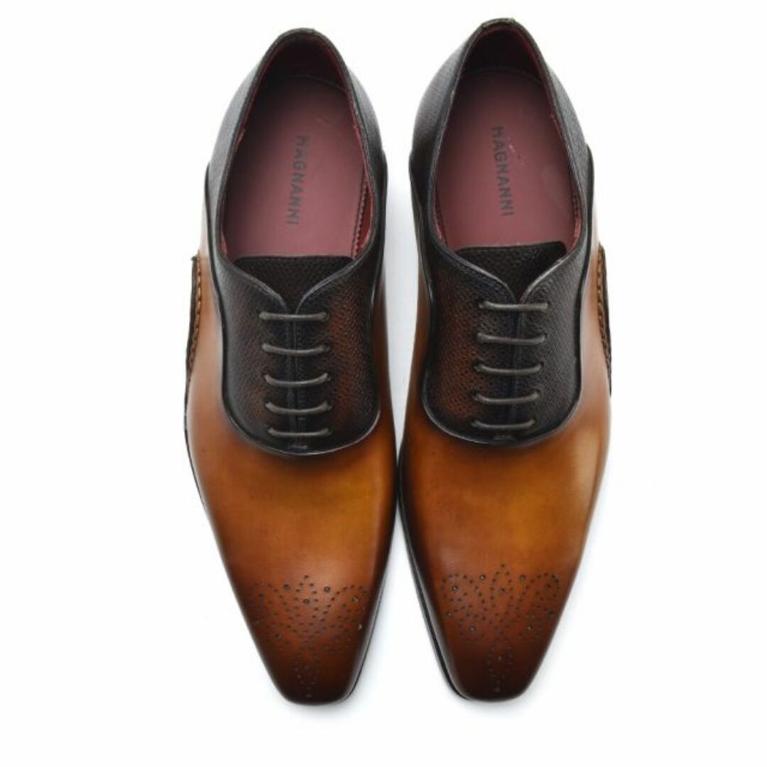 MAGNANNI(マグナーニ)の【CUERO/MARRON】マグナーニ ビジネスシューズ メンズ ドレスシューズ オパンカ 革靴 紳士靴 ミクストメディア シューズ ブラウン MAGNANNI 20120【送料無料】 メンズの靴/シューズ(ドレス/ビジネス)の商品写真