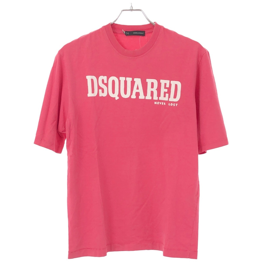 DSQUARED2(ディースクエアード)のDSQUARED2 ディースクエアード 10SS ロゴプリントTシャツ ピンク XS メンズのトップス(Tシャツ/カットソー(半袖/袖なし))の商品写真