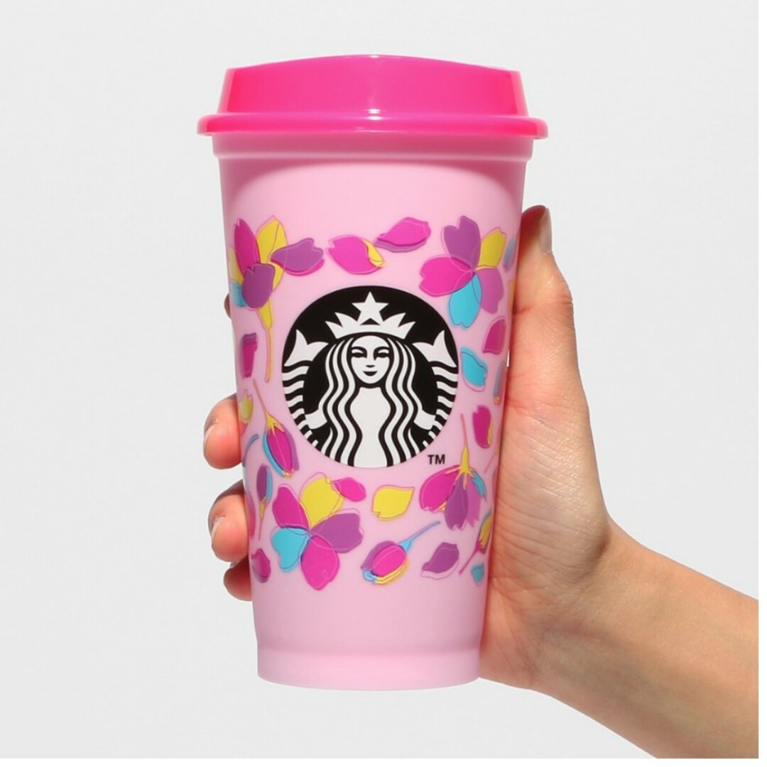 Starbucks Coffee(スターバックスコーヒー)のスターバックス SAKURA2024 リユーザブルカップ 473ml インテリア/住まい/日用品のキッチン/食器(グラス/カップ)の商品写真