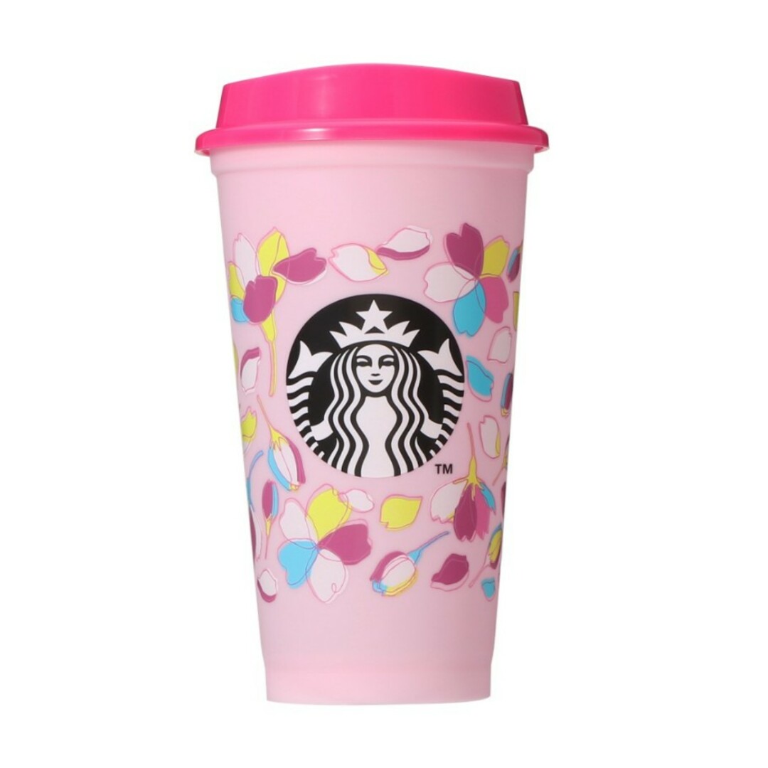 Starbucks Coffee(スターバックスコーヒー)のスターバックス SAKURA2024 リユーザブルカップ 473ml インテリア/住まい/日用品のキッチン/食器(グラス/カップ)の商品写真