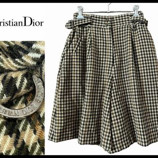 クリスチャンディオール(Christian Dior)の古着屋購入 ビンテージ クリスチャン ディオール 総柄 ツイード キュロット M(キュロット)