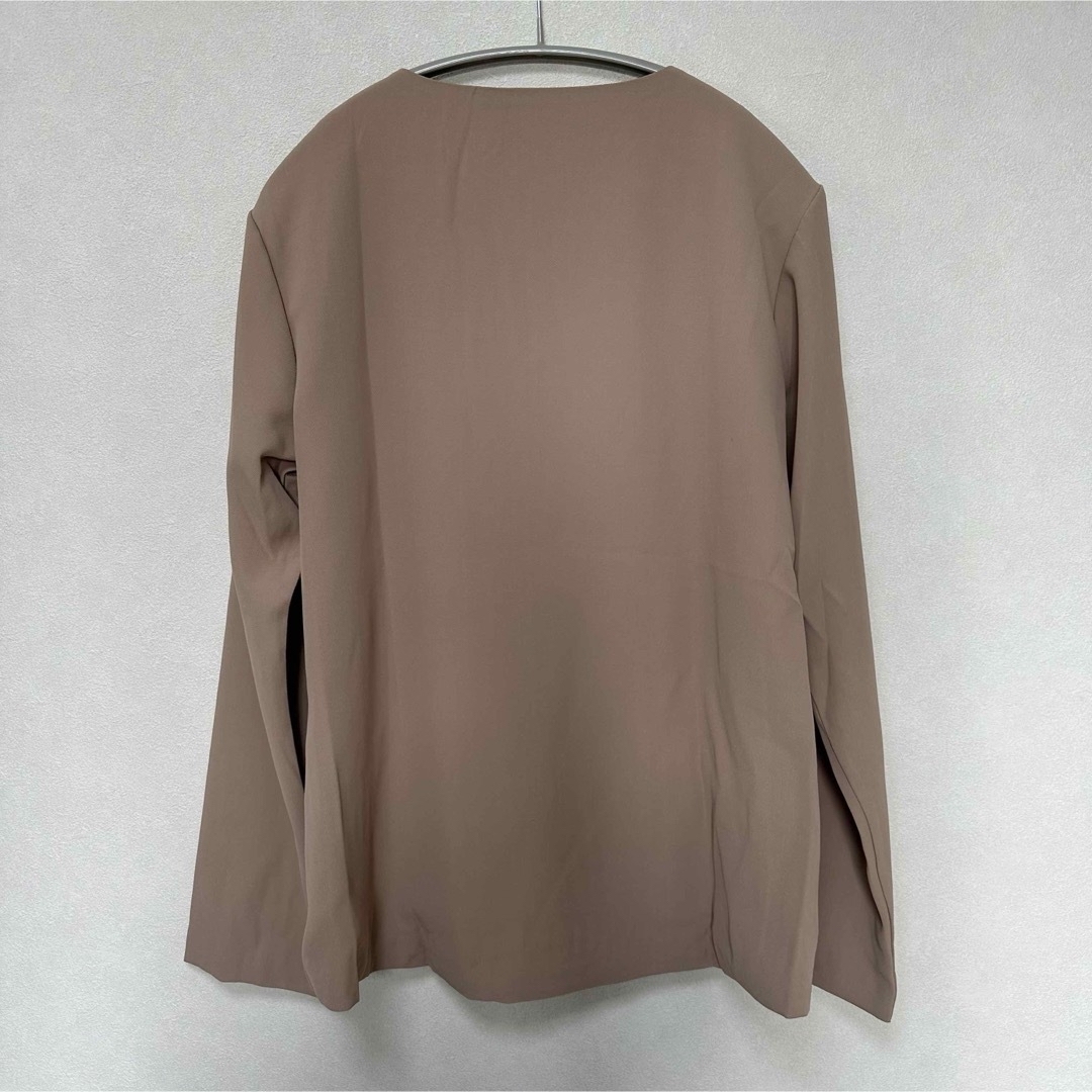 【セット売り】　ジャケット　パンツ　ベージュ　Lサイズ レディースのフォーマル/ドレス(スーツ)の商品写真