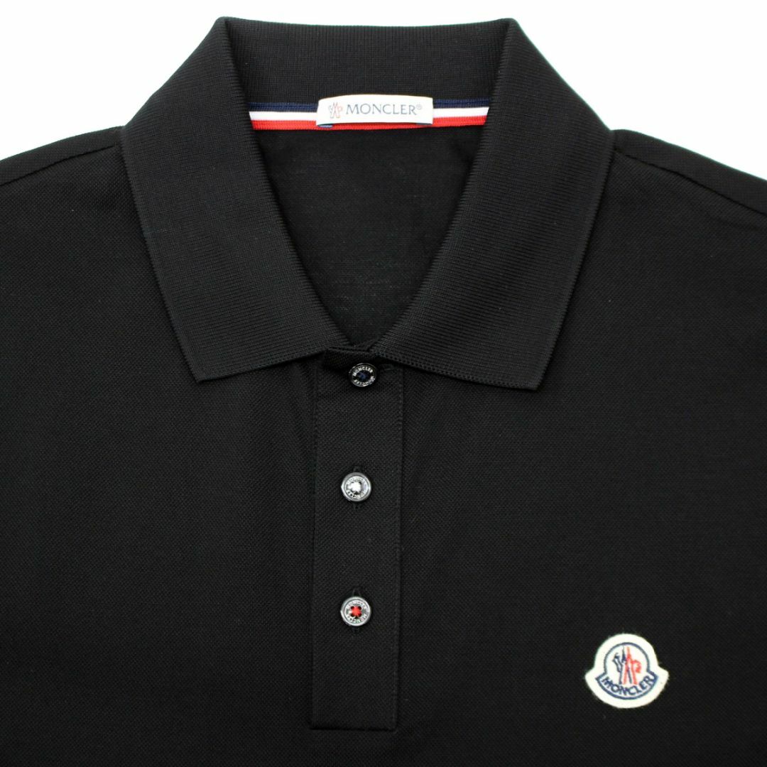 MONCLER(モンクレール)の送料無料 97 MONCLER モンクレール 8A00013 84673 ブラック ポロシャツ 半袖 size S メンズのトップス(ポロシャツ)の商品写真