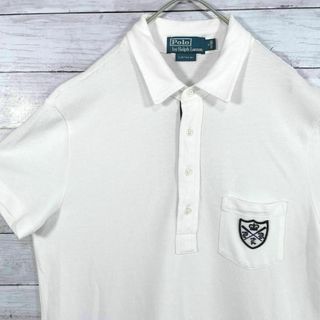 ポロラルフローレン(POLO RALPH LAUREN)の03T ポロラルフローレン 半袖ポロシャツ エンブレム刺繍 メンズ夏物古着(ポロシャツ)