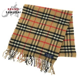 バーバリー(BURBERRY)のBURBERRY バーバリー ノバチェック ブラウン 茶 カシミヤ マフラー ストール レディース 403932 【中古】(マフラー/ショール)