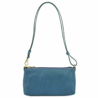 イルビゾンテ(IL BISONTE)のIL BISONTE イルビゾンテ ショルダーバッグ BSH091 PV0001 SHOULDER BAG SMALL レディース 女性 クロスボディ 鞄 BL313 BLUE DENIM ブルーデニム(ショルダーバッグ)