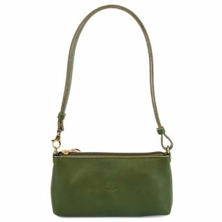 イルビゾンテ(IL BISONTE)のIL BISONTE イルビゾンテ ショルダーバッグ BSH091 PV0001 SHOULDER BAG SMALL レディース 女性 クロスボディ 鞄 GR385 CIPRESSO グリーン(ショルダーバッグ)