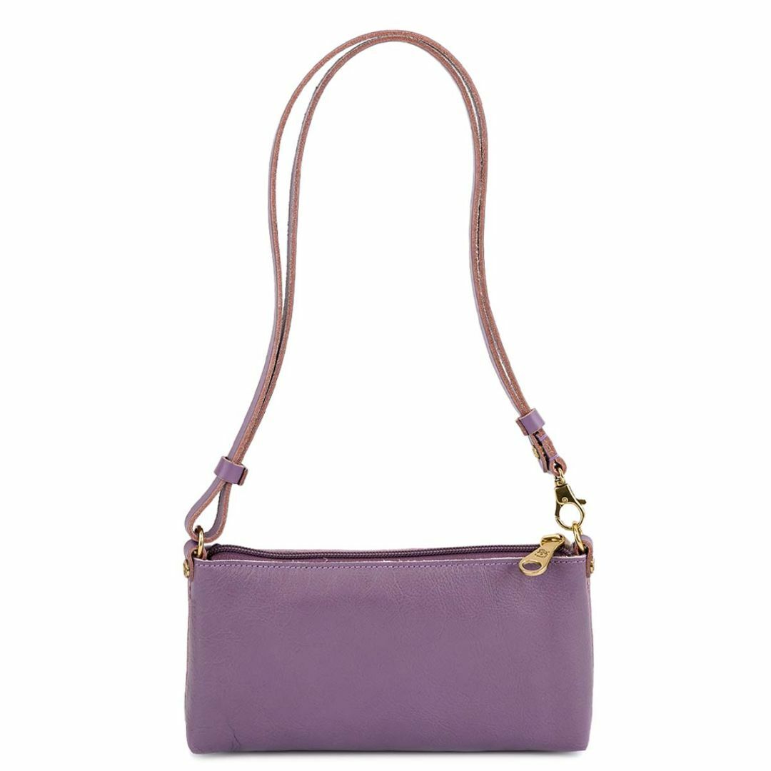 IL BISONTE(イルビゾンテ)のIL BISONTE イルビゾンテ ショルダーバッグ BSH091 PV0001 SHOULDER BAG SMALL レディース 女性 クロスボディ 鞄 PU166 GLICINE パープル レディースのバッグ(ショルダーバッグ)の商品写真