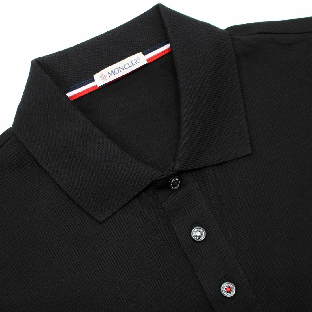MONCLER(モンクレール)の送料無料 97 MONCLER モンクレール 8A00013 84673 ブラック ポロシャツ 半袖 size M メンズのトップス(ポロシャツ)の商品写真