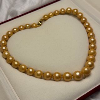 南洋パールネックレス13mm 南洋真珠ネックレス42cm(ネックレス)