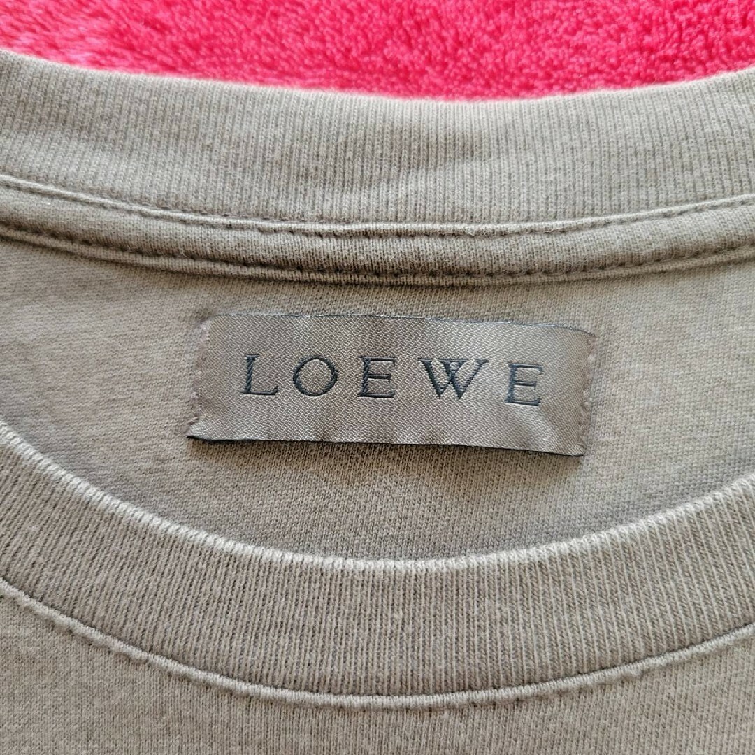 LOEWE(ロエベ)の【美品】LOEWE　ロエベ　アナグラム　ロゴ　Tシャツ　サイズM　ブラウン系 メンズのトップス(Tシャツ/カットソー(半袖/袖なし))の商品写真