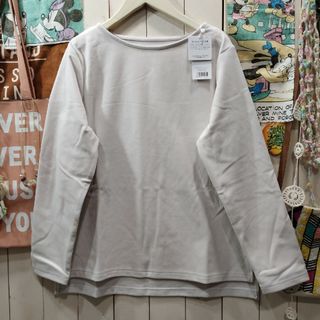 MUJI (無印良品) - 無印良品コットンウールストレッチあったかUネック