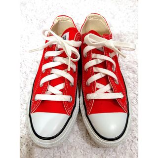 コンバース(CONVERSE)のconverse コンバース　オールスター　キャンバス シューズ　レッド(スニーカー)