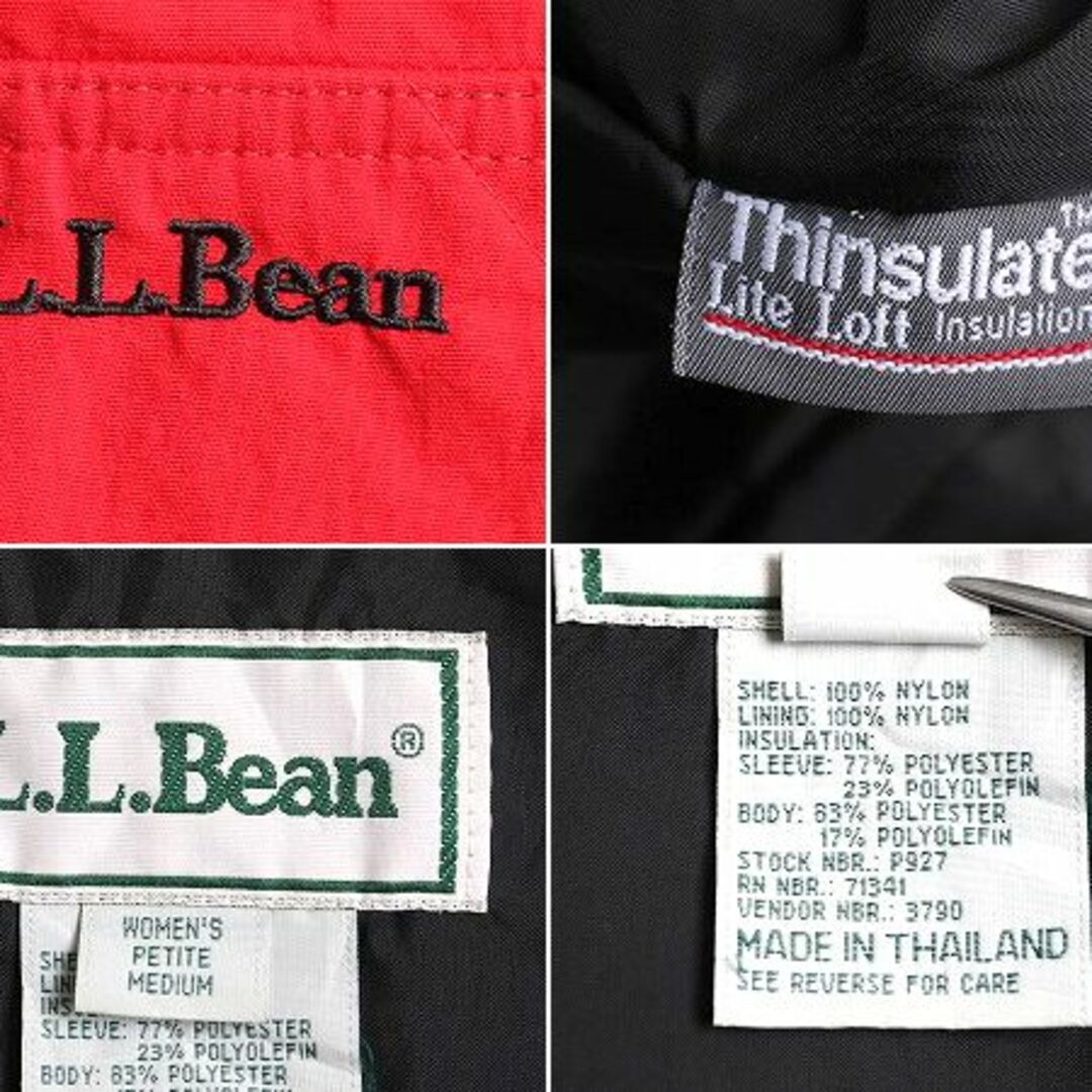 L.L.Bean(エルエルビーン)の90s エルエルビーン 中綿 ナイロン マウンテン パーカー ジャケット レディース M 90年代 LLBEAN オールド アウトドア マンパ ハーフコート レディースのジャケット/アウター(ナイロンジャケット)の商品写真