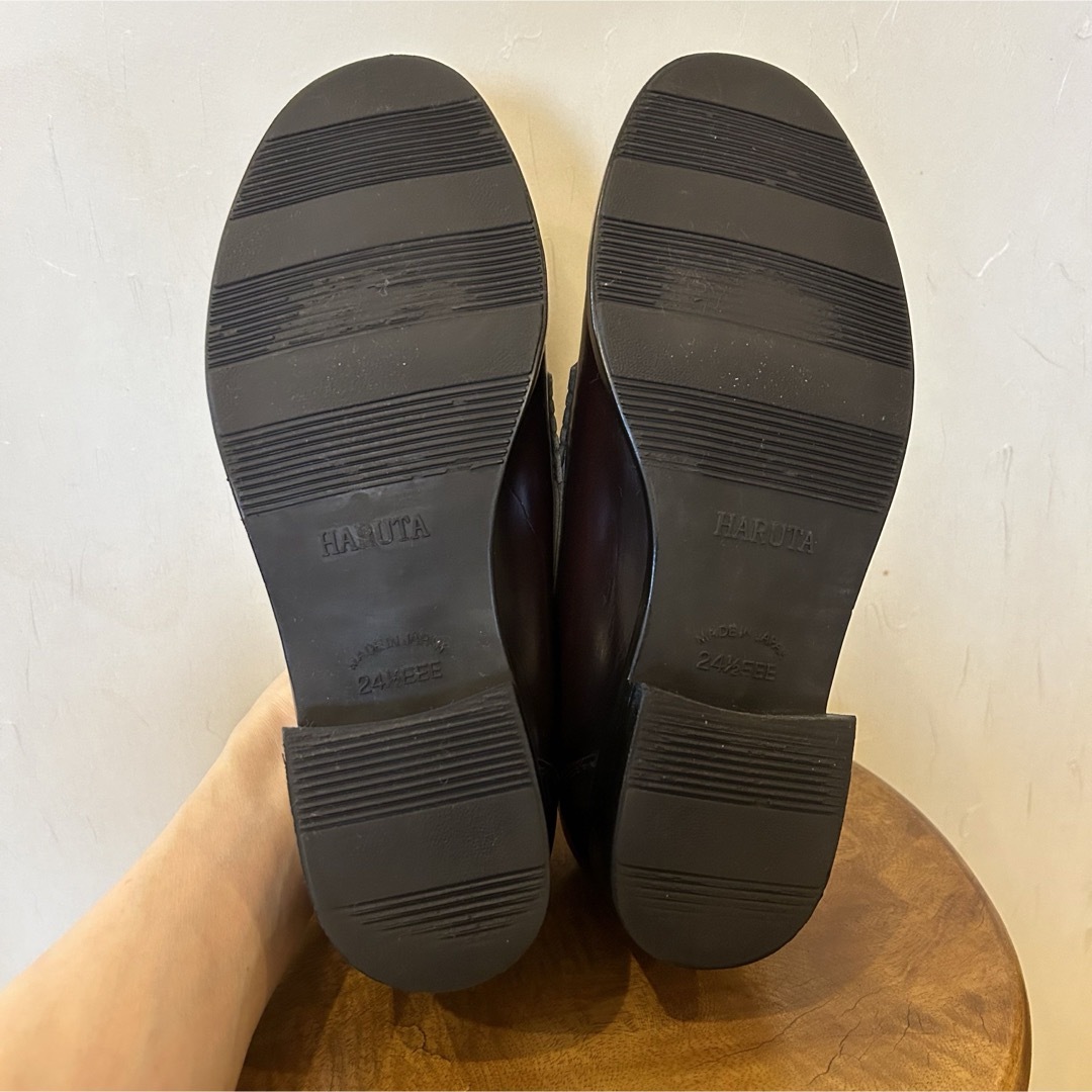 HARUTA(ハルタ)のハルタ　HARUTA  ローファー　茶色 24.5cmEEE レディースの靴/シューズ(ローファー/革靴)の商品写真
