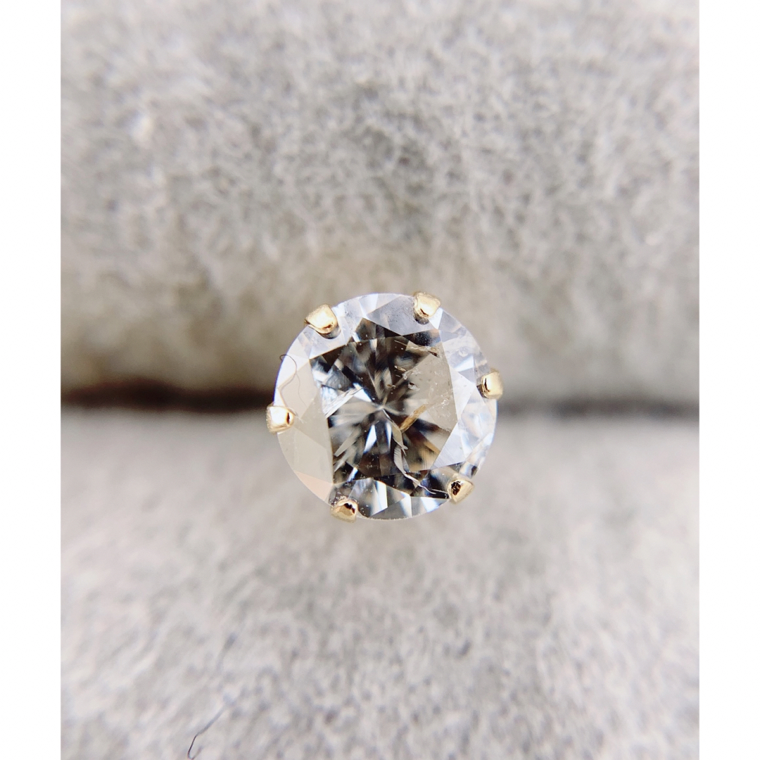 天然 ダイヤモンド 0.345ct 0.395ct k18 ピアス 両耳 レディースのアクセサリー(ピアス)の商品写真