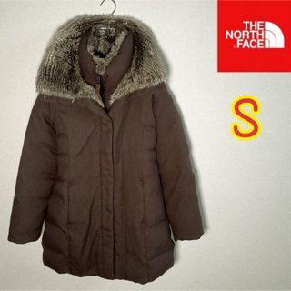 ザノースフェイス(THE NORTH FACE)のノースフェイス　ダウンコート　ブラウン　レディースS(ダウンコート)