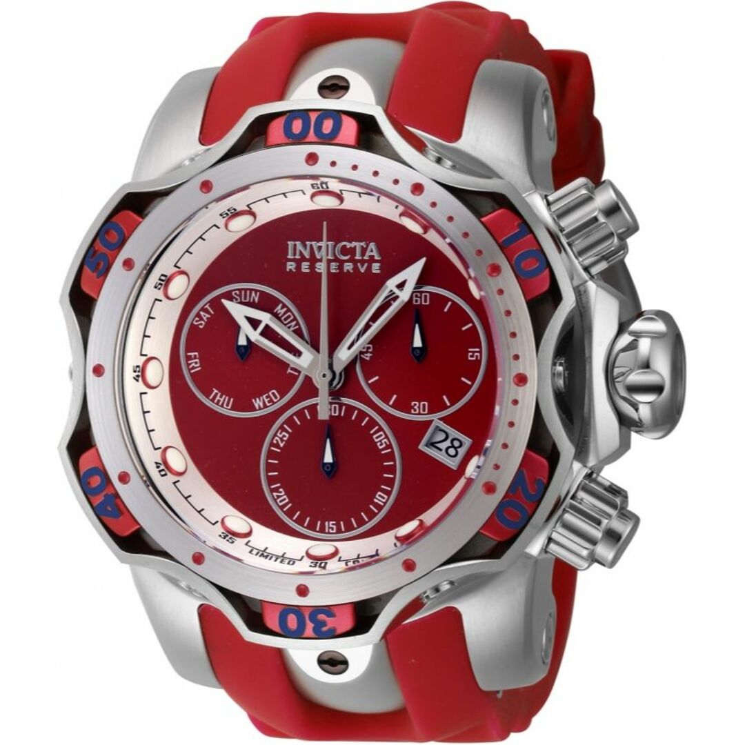 INVICTA(インビクタ)の最上位モデル★スポーティーなレッド INVICTA Venom 46193 メンズの時計(腕時計(アナログ))の商品写真