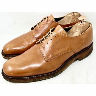 チーニー(CHEANEY)のイングランド製 CHEANEY UK6.5 レザープレーントゥシューズ ブラウン(ドレス/ビジネス)