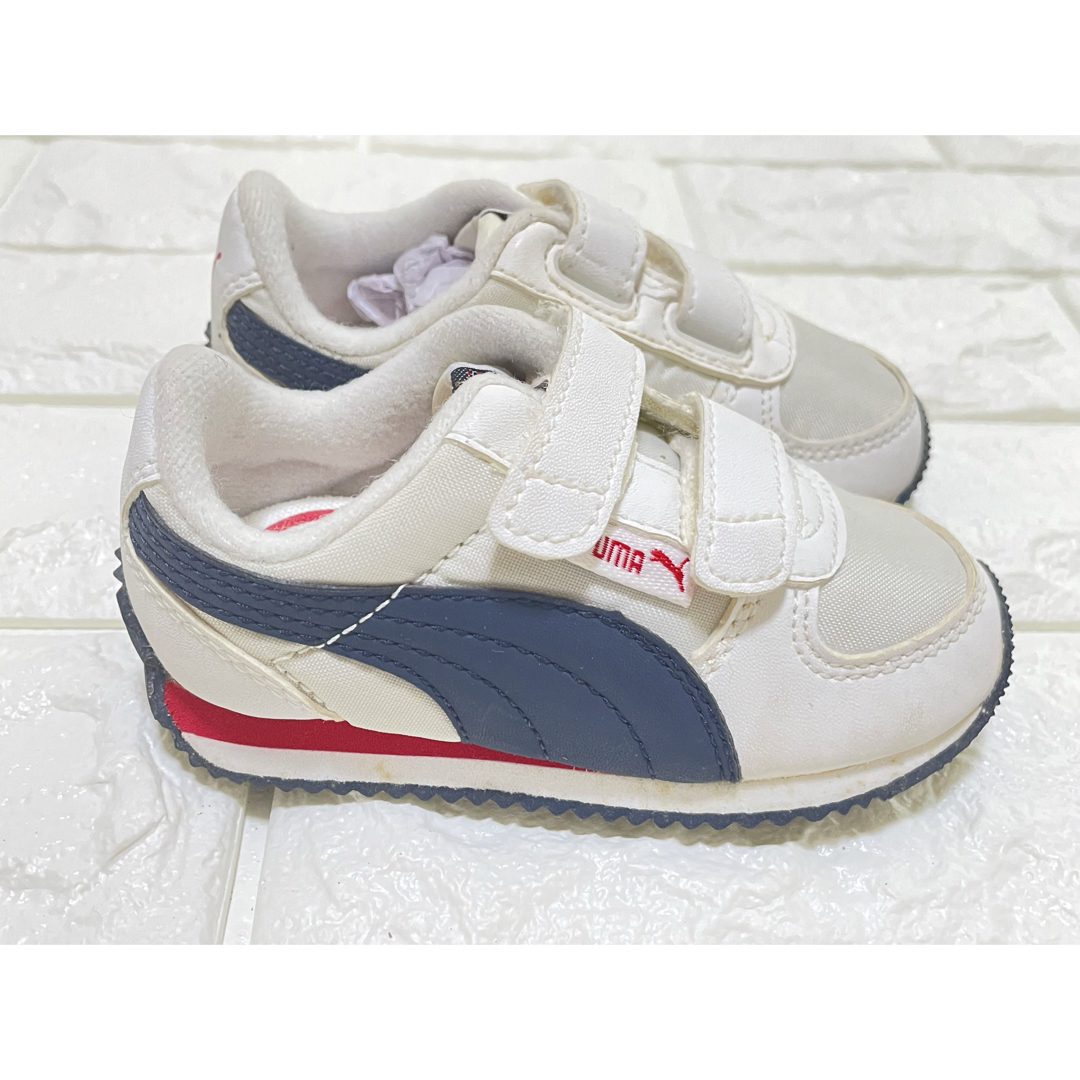 PUMA(プーマ)のPUMA プーマ　ファーストシューズ　13cm 新品　白　スニーカー キッズ/ベビー/マタニティのベビー靴/シューズ(~14cm)(スニーカー)の商品写真