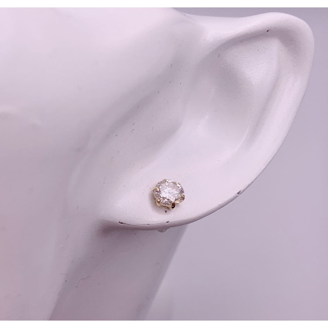 天然 ダイヤモンド 0.794ct 0.802ct k18 良質 両耳 ピアス レディースのアクセサリー(ピアス)の商品写真