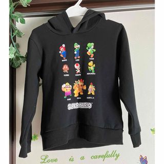 美品　裏起毛パーカー130 スーパーマリオ(Tシャツ/カットソー)