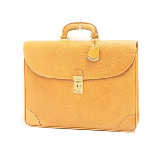 ロエベ(LOEWE)のロエベ　ヴィンテージ　ブリーフケース　レザー　マスタード系　イタリア製　LOEWE　18679408(ビジネスバッグ)