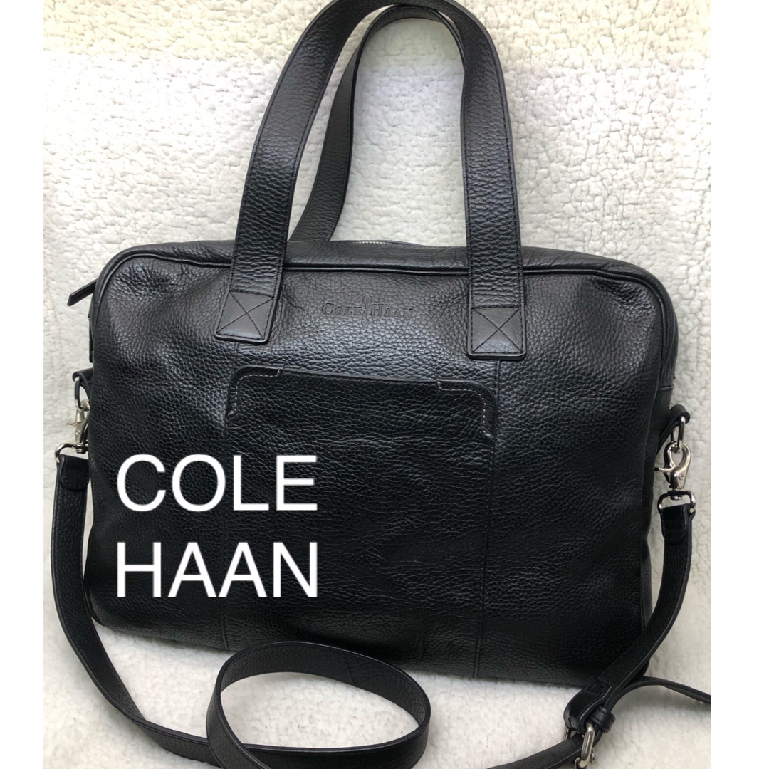 Cole Haan(コールハーン)の美品COLE HAANコールハーン2way レザーボストンバッグ　ブリーフケース メンズのバッグ(ビジネスバッグ)の商品写真