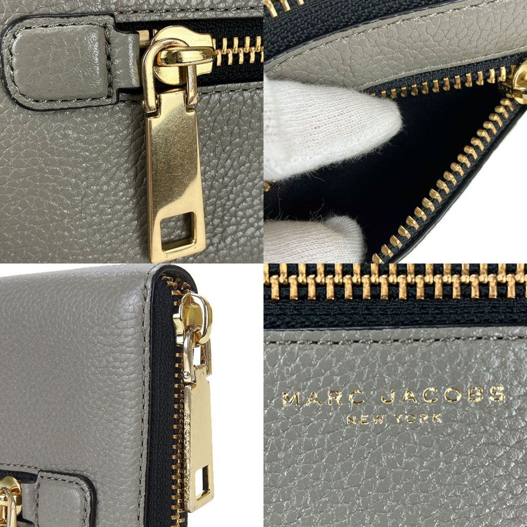 MARC JACOBS(マークジェイコブス)の【中古】 マークジェイコブス 長財布 M0008449 レザー グレー - ラウンドファスナー レディース 女性 MARC JACOBS レディースのファッション小物(財布)の商品写真