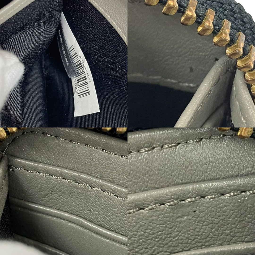 MARC JACOBS(マークジェイコブス)の【中古】 マークジェイコブス 長財布 M0008449 レザー グレー - ラウンドファスナー レディース 女性 MARC JACOBS レディースのファッション小物(財布)の商品写真