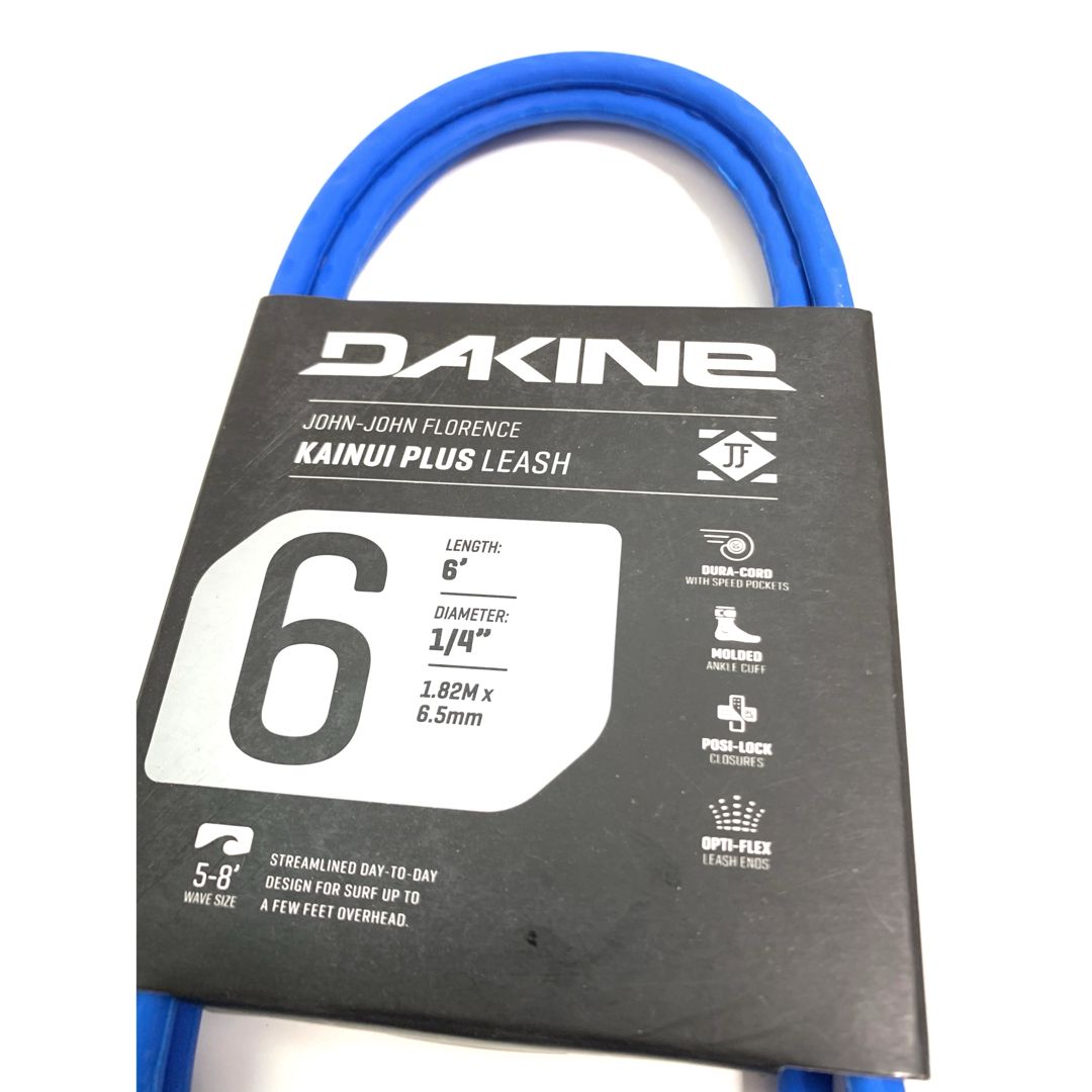 Dakine(ダカイン)の6ft DAKINE ダカイン レギュラー リーシュコード ショートボード 青 スポーツ/アウトドアのスポーツ/アウトドア その他(サーフィン)の商品写真