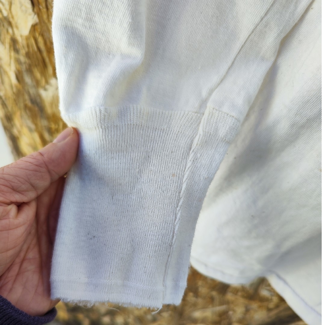 [ヨーロッパ古着]1950sブルガリア軍　ヘンリーネックTシャツ アンダーウェア レディースのトップス(Tシャツ(長袖/七分))の商品写真