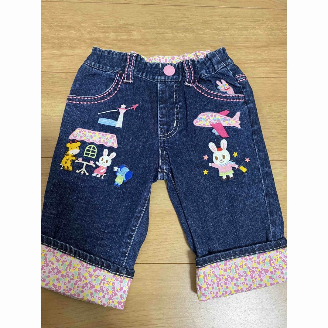 mikihouse(ミキハウス)のミキハウス　豪華デニム110 キッズ/ベビー/マタニティのキッズ服女の子用(90cm~)(パンツ/スパッツ)の商品写真