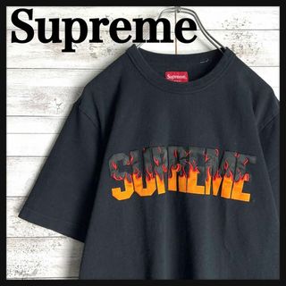 シュプリーム(Supreme)の8831【即完売モデル】シュプリーム☆ファイヤーパターン肉厚tシャツ　入手困難(Tシャツ/カットソー(半袖/袖なし))