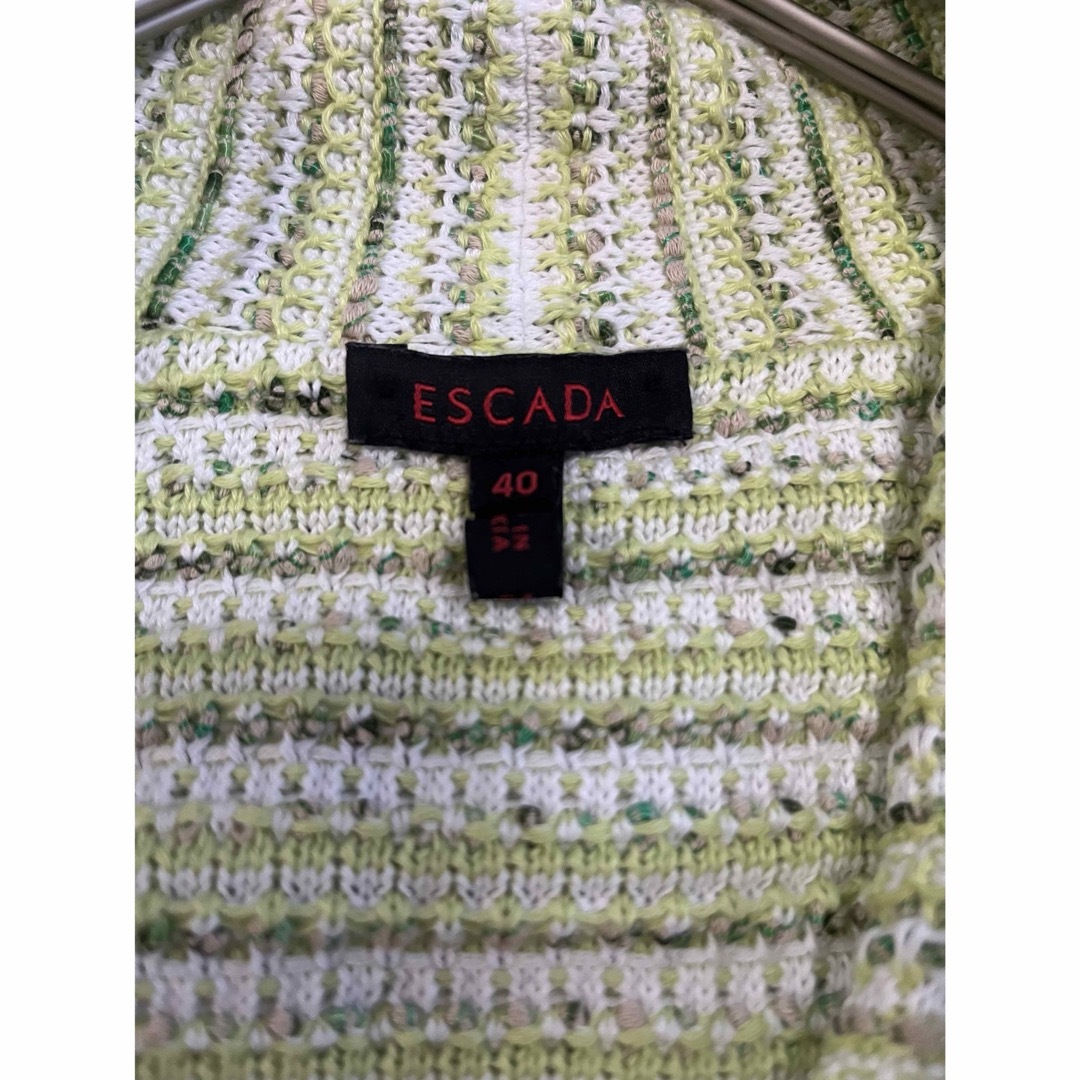 ESCADA(エスカーダ)の美品　ESCADA エスカーダ　ジャケット　　ツイード　フリンジ　人気　完売 レディースのジャケット/アウター(テーラードジャケット)の商品写真