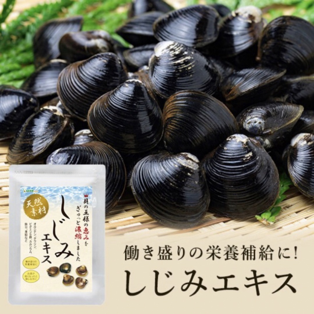 しじみエキス オルニチン タウリン サプリメント 3カ月分 食品/飲料/酒の食品(魚介)の商品写真