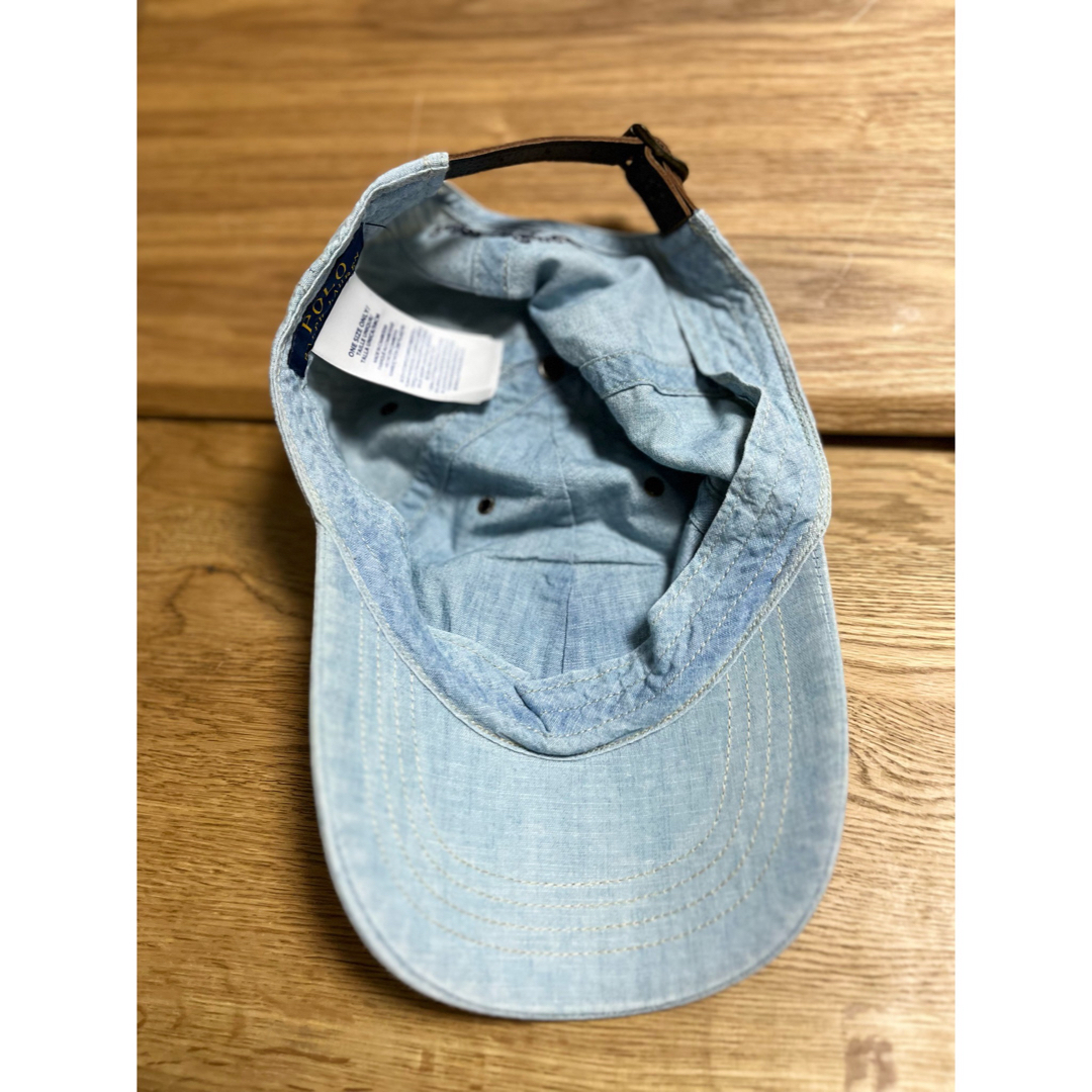 POLO RALPH LAUREN(ポロラルフローレン)のPOLO ラルフローレン　キャップ　星条旗　デニム　米国購入　新品 メンズの帽子(キャップ)の商品写真