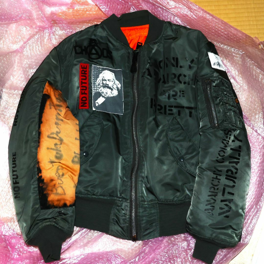 ANARCHYアナーキーALPHAアルファMA-1米国製MADE in USA ANARCHYアナーキーALPHAアルファMA-1米国製MADE in USA