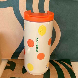 スターバックスコーヒー(Starbucks Coffee)のスターバックス ステンレスタンブラー レモンオレンジ 新品 未使用(タンブラー)